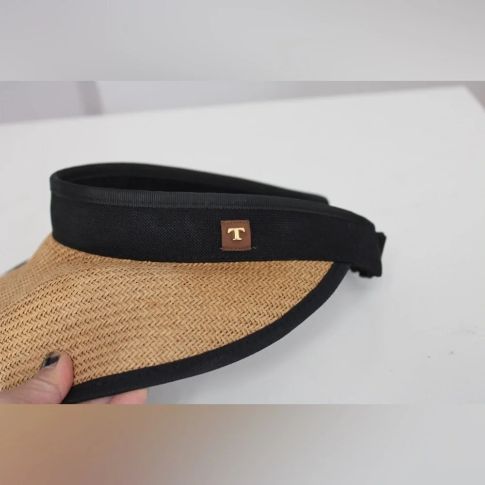 Touché Collection Beige/Black Visor Hat